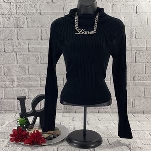 Women’s DoDo Black Long Sleeve Turtleneck (OS) BZ02